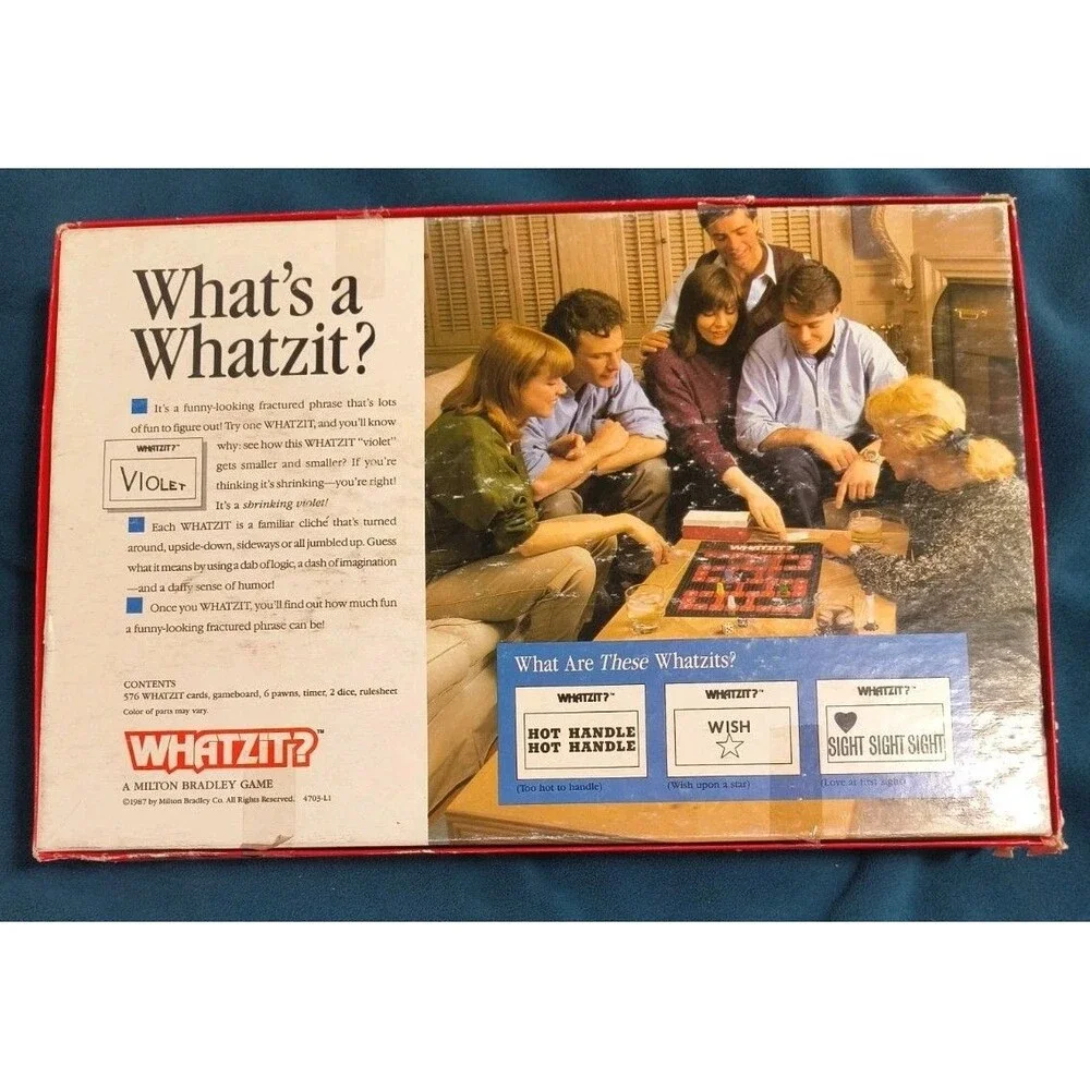 1987 WHATZiT? Board Game 100% Complete Milton Bradley